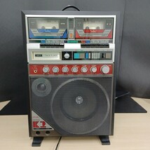 石)SANYO　サンヨー　PAT-K2　ホームカラオケ 8トラ カセットテープ カラオケマシン カラオケ機器 レトロ 日本製 230523 F1-3 _画像1