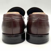 Salvatore Ferragamo (サルヴァトーレフェラガモ) スクエアトゥ ローファー スリッポン ビジネス レザー バーガンディー US6 24cm 革靴_画像4