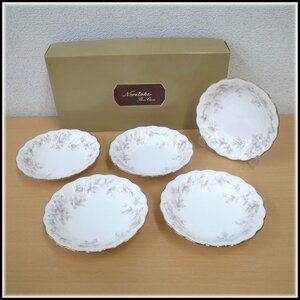 8190T　Noritake ノリタケ　SELINA セリナ　フルーツ皿　5枚セット　金彩　9957　未使用品