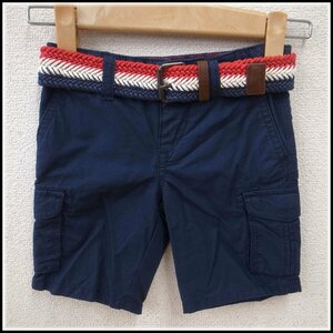 8223T 【本物保証】 TOMMY HILFIGER トミーヒルフィガー　キッズ　パンツ　MANUEL CARGO SHORT　90cm　綿100％　ホワイト　未使用品