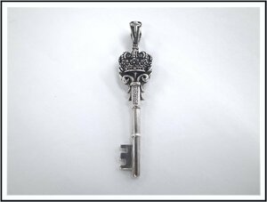 8195T [ genuine article guarantee ] JUSTIN DAVIS Justin Davis FLAMMING KEYfre-ming key pendant clear silver 925