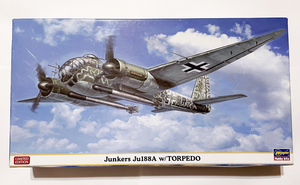 ハセガワ 1/72 ドイツ ユンカース Ju188A 魚雷搭載機 エッチングパーツ付き