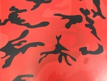 カーラッピングシート 迷彩 砂漠 レッド 赤色 縦x横 152cmx30cm SHK04 ミリタリー サバゲー 外装 内装 耐熱 耐水 DIY_画像3