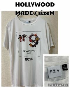 HOLLYWOOD MADE ハリウッドメイド No9【24時間以内匿名配送】 プリント半袖Tシャツ