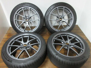 【送料無料・税込み】BBS RI-A027 18in8.5J+52 5穴PCD114.3 MI PS4 245/40ZR18 インプレッサ WRX STI S4