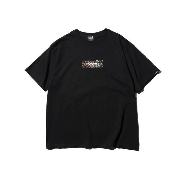 REVERSAL リバーサル■送料込■レオパードボックスロゴ Ｔシャツ■黒 L■格闘技 筋トレ ラグビー ニューエラ virgo ネイタル ルーディーズ