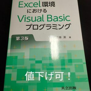 値下げ中！Excel環境におけるVisual Basicプログラミング （Ｅｘｃｅｌ環境における） （第３版） 加藤潔／著