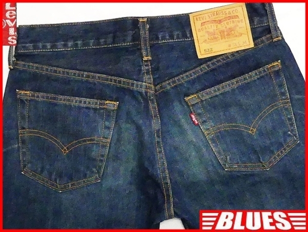 即決★日本製 リーバイス522★W31 新品 ローライズ スリム ジーンズ Levis 廃版 スキニー メンズ デッドストック タグ付き デニム パンツ