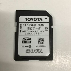 トヨタ純正OP メモリーナビ NSZT-W62G用 地図 SDカード 動作OK 20230823-02