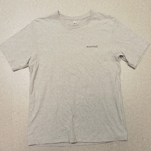 ☆ モンベル 214689 Tシャツ ☆ Mサイズ ☆ ペアスキンコットン ☆ グレー ☆e