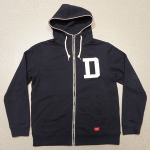 ☆ Dickies ディッキーズ ☆ ジップアップ スウェットパーカー サイズ L 古着 紺色 ネイビー フルジップ 即決 ★e