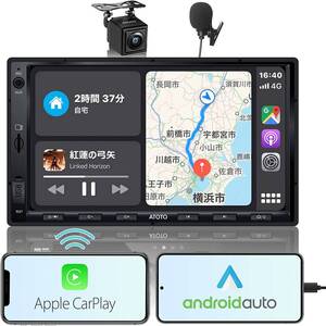 新品 ATOTO F7WE F7G2A7WES01 7インチ ダブルDIN オーディオ ナビ ワイヤレスCarPlay Android Auto IPSディスプレイ Bluetooth HD LRV入力