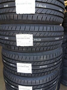 送料無料　G058 225/55R19 99V　ヨコハマタイヤ ジオランダー CV　４本　個人宅配達OK　GEOLANDAR