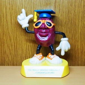  California raisin figure pcs attaching university Vintage Ad ba Thai Gin g Ame toy mi-ru toy 