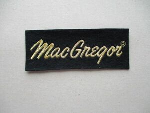 80s マクレガーMAC GREGORワッペン/ロゴLOGOパッチ昭和レトロ当時物ビンテージPATCH金vintageアップリケ S98