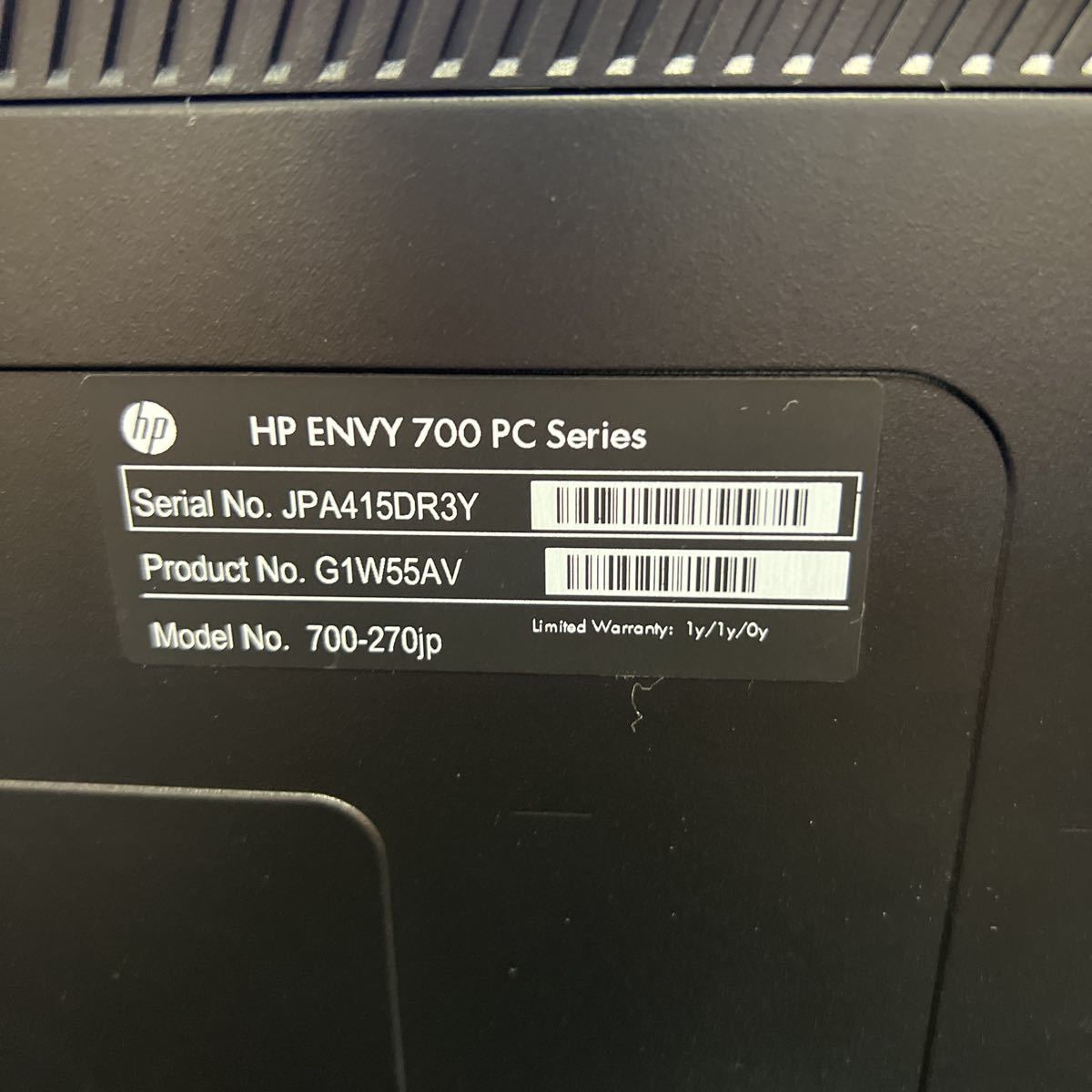 HP】ENVY 700-270jp i5 3.2GHz/4GB/1T | JChere雅虎拍卖代购