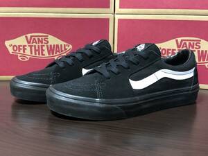 24.0cm VANS ヴァンズ SK8-LOW スケートロー BK/WHT