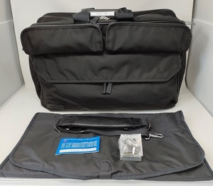 ACE タケオキクチ ガーメントバッグ 黒 スーツカバー付き ショルダーベルト付き 大容量 スーツ衣装収納バッグ ビジネスバッグ ブラック