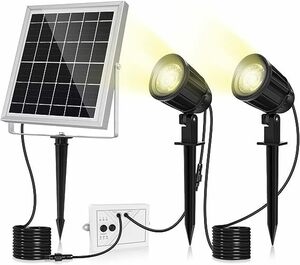 [ large price decline ]MEIKEE solar garden light spotlight lamp color daytime white color daytime light color led outdoors separation type light sensor automatic lighting / switching off the light IP66 waterproof 