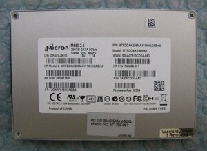 kx13 Micron M550 2.5 MTFDDAK256MAY 256GB SSD SATA