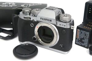 極美品｜富士フイルム X-T2 Graphite Silver Edition シャッター回数 約50回以下 γA4940-2Q2B