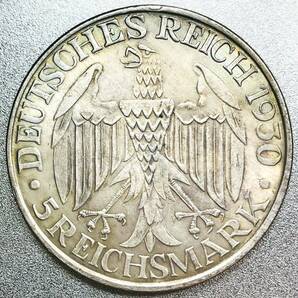ドイツ グラフ・ツェペリン世界旅行記念 5マルク銀貨 1930年 レプリカコインの画像2