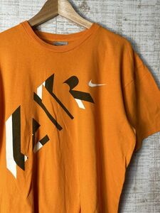 ☆US古着 NIKE ナイキ Tシャツ 半袖 プリント オレンジ【M】コットン　　　　　◆3984◆