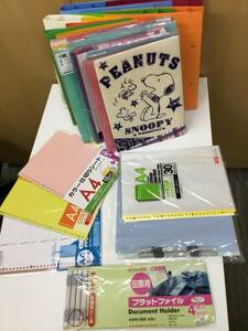 [T][8644 other ][ unused goods equipped ] office work for file clear book index clear pocket A4 wide binder - other 