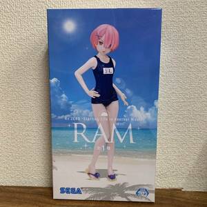 ☆未開封 ラム プレミアムフィギュア 夏の日のキミに Re:ゼロから始める異世界生活 スクール水着