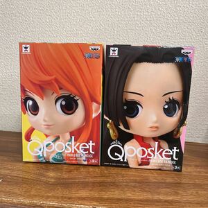 【未開封】ワンピース　qposket ハンコック ナミ　全2種セット　痛みあり　⑰