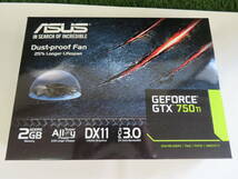 ★未使用品★ ASUS エイスース GEFORCE GTX 750 TI DUST-PROOF FAN 2GB DX11 PCIe 3.0 グラフィックボード H279_画像1