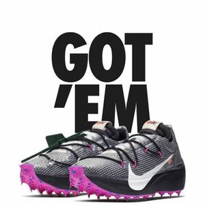 W28.5cm オフホワイト OFF-WHITE × NIKE Vapor Street ヴェイパーストリート WMNS BLACK 黒 PINK