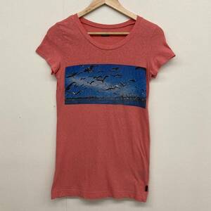 L.G.B. FREEDOM FLAMENCO ROSA フラミンゴ フォト 半袖 Tシャツ サーモンピンク 0サイズ ルグランブルー LGB カットソー archive 3070145