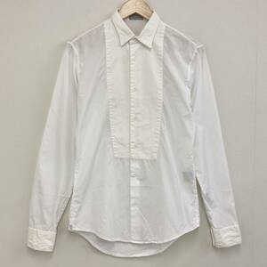 Dior HOMME 長袖 ドレスシャツ イタリア製 ホワイト メンズ 37サイズ ディオール オム エディスリマン エディ期 archive 3070388