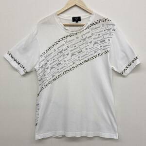 MCM ロゴ Tシャツ ラメ プリント ホワイト 白 Lシャツ エムシーエム 半袖 カットソー Tee 3080241