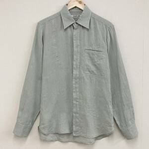 HELMUT LANGlinen long sleeve shirt pale green men's XS size HELMUTLANG Helmut Lang archive 3080133