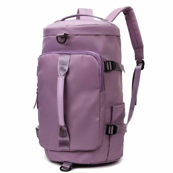 スポーツバッグ ボストンバッグ 旅行 ジム 3way 大容量 防水　青紫