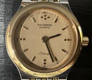 腕時計 TECHNOS QUARTZ Orrery BACK WATER RESISTANT 211106.53 N960120 SEVEN 7 JEWELS 980.003 テクノス オーラリ クォーツ 27.2g 2D22WA