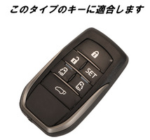 新品 トヨタ キーカバー キーケース シリコン 赤 レッド TOYOTA アルファード ヴェルファイア ヤリス ハリアー RAV4 シエンタ 送料無料_画像3