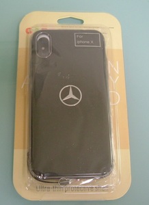 * secondhand goods *AFU iPhoneX case 3 parts type plating processing simple feeling of luxury ultrathin strap hole attaching Mercedes Benz seal sticking settled *