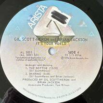 ■1976年 オリジナル US盤 GIL SCOTT-HERON and BRIAN JACKSON - It’s Your World 2枚組 12”LP/ AL 5001 / ARISTA_画像7