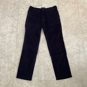 S size excellent USA made GENERAL SUPPLY Ships SHIPS corduroy Baker pants navy blue navy America made jenelaru supply 