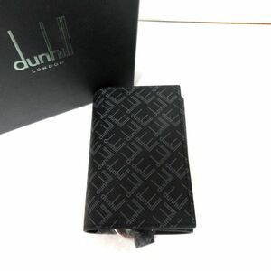 未使用 dunhill/ダンヒル キーリング付き6連 キーケース シグネチャー ブラック