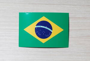  национальный флаг стикер * Brazil Brazil*2 шт. комплект 
