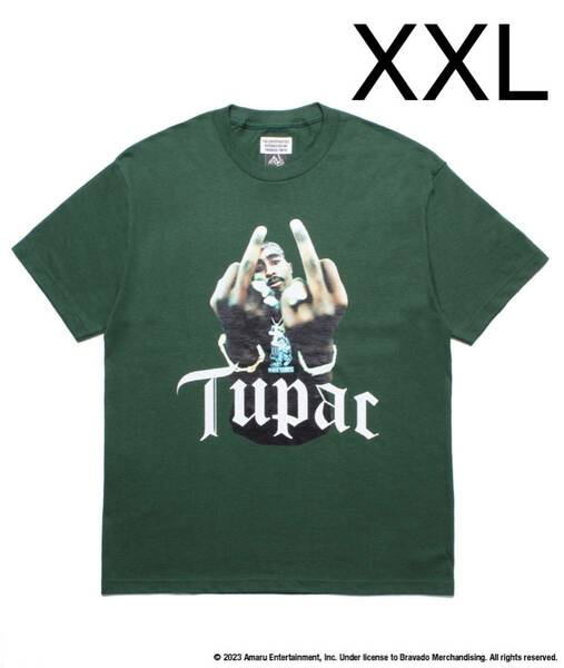 即決 XXLサイズ wackomaria tupac 2pac Tシャツ 緑 ワコマリア