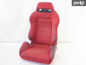 RECARO レカロ SR3 SR-3 DC2 インテグラ EK9 シビック タイプR セミバケ シート レッド 赤 左側三角ダイヤル式 リクライニング確認済です。