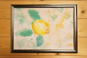 【レモン】手描き 肉筆 水彩画 絵画 A4サイズ 646,watercolor painting, original art,檸檬