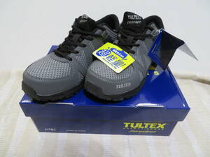 アイトス TULTEX超軽量樹脂先芯入安全靴 AZ-51649【014チャコールグレー・22.5ｃｍ】軽作業向けの品が、即決2250円★