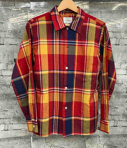60s ARROW アロー Decton Perma Ironタグ 長袖シャツ チェックシャツ USA製 サイズL 店舗受取可