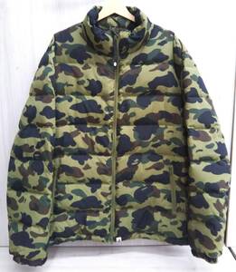 A BATHING APE ア ベイシング エイプ 001GDI201002H ダウンジャケット カモフラ メンズ 3XLサイズ